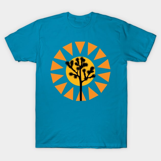 Joshua Tree Sun T-Shirt by wanderingteez